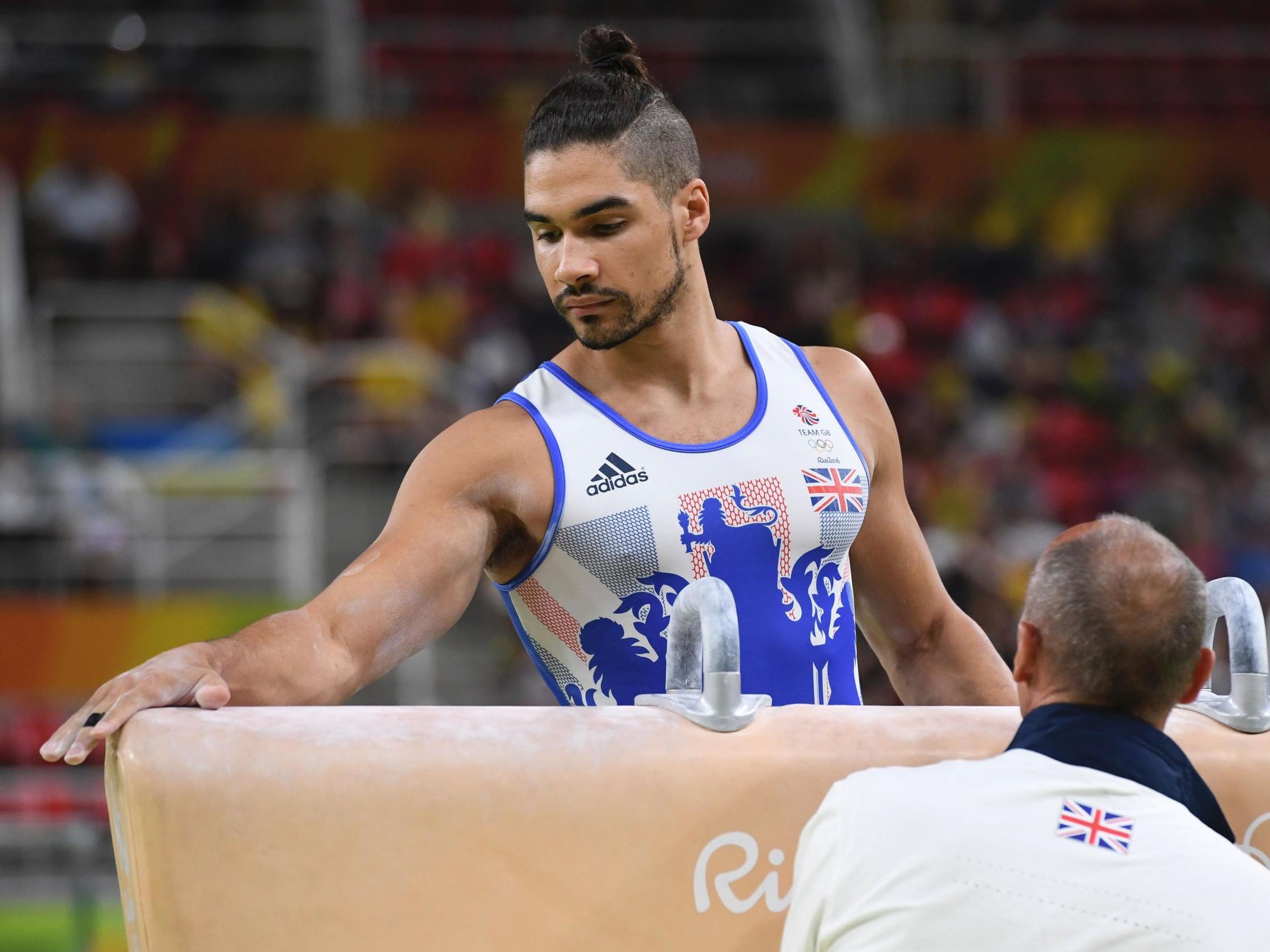 Louis Smith in action at the 2016 Olympics in Rio