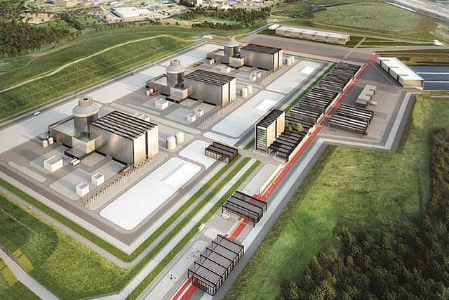 Artist's impression of the proposed Moorside nuclear plant
