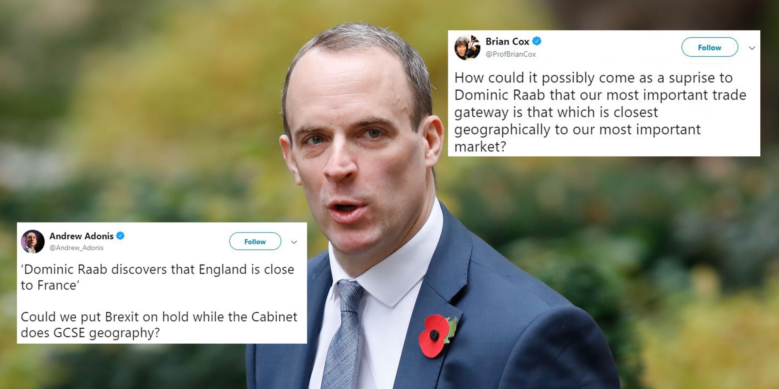 Brexit Dominic Raab Didnt Realise How Reliant UK Trade Is On