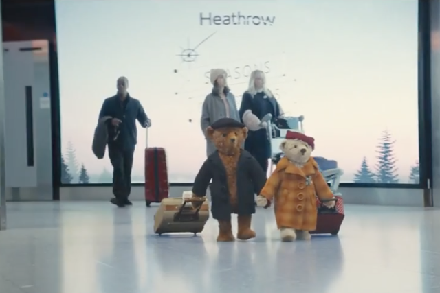 Happy homecoming? A still from Heathrow's 2018 Christmas advertisement