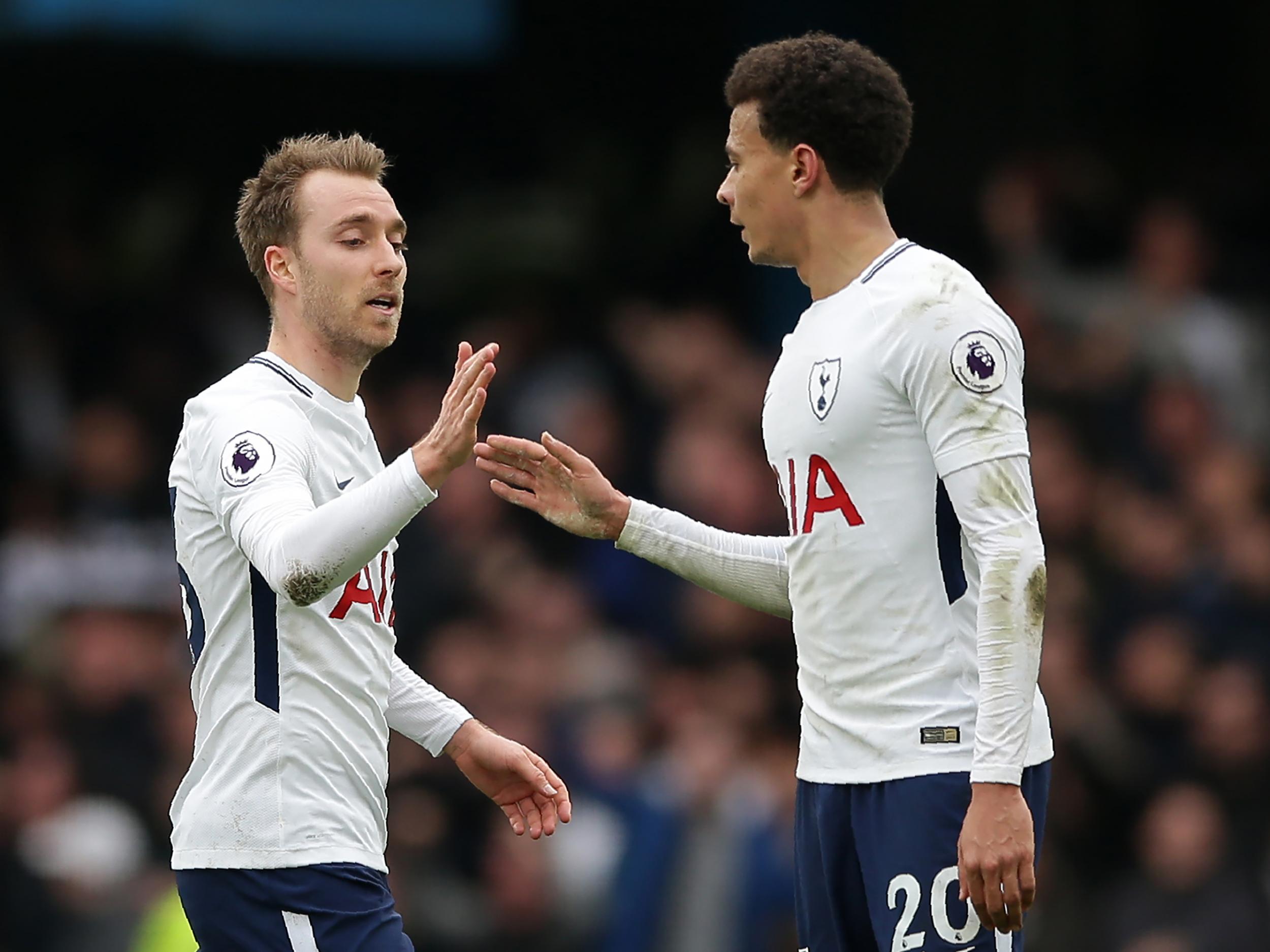 Dele Alle and Christian Eriksen in action for Spurs