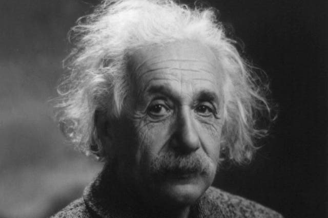 Albert Einstein 1879-1955, German-born theoretical physicist who developed the theory of general relativity