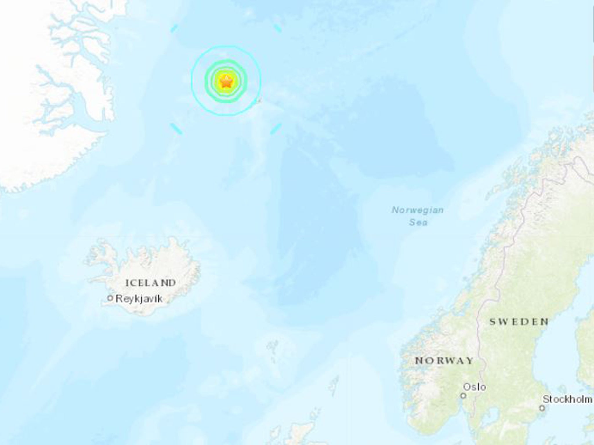 There were 18 people on the island — military and meteorological institute staff — who were woken by the quake, Norway's news agency NTB said