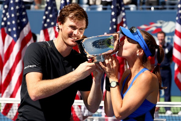 Jamie Murray and Martina Hingis won two Grand Slams as a mixed doubles pair