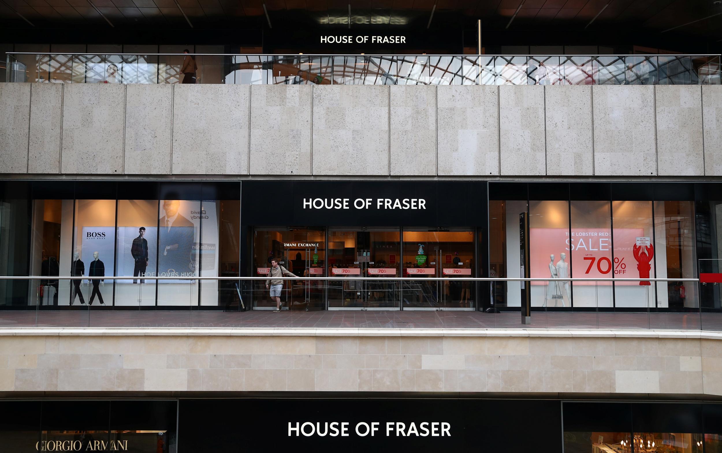 House of Fraser was plunged into crisis this year