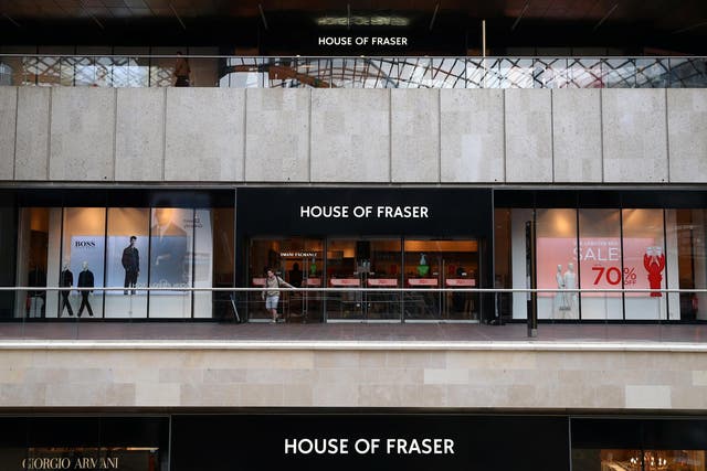House of Fraser was plunged into crisis this year