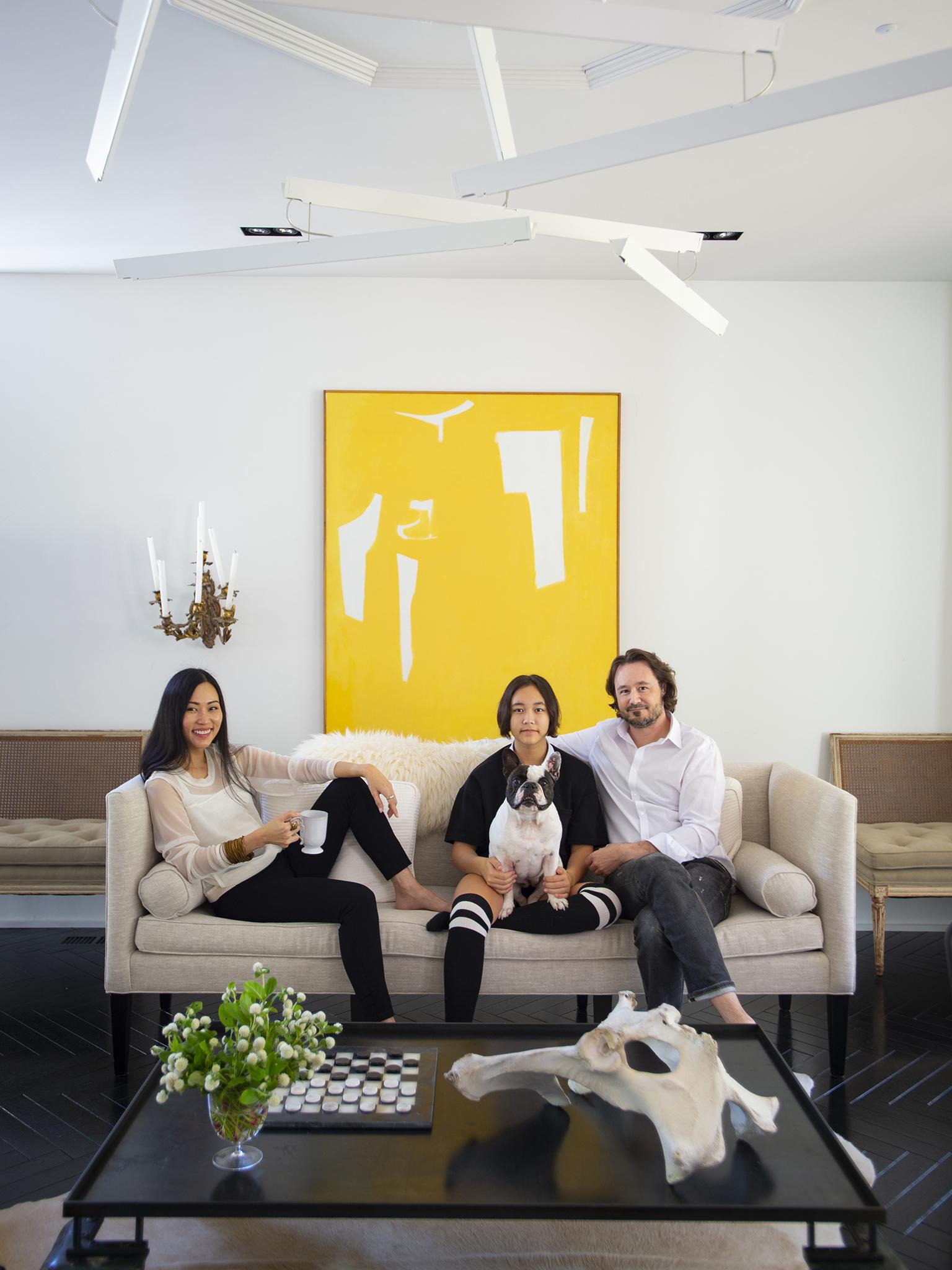 Jake, Pum and their 14-year-old daughter live in the four-level custom home