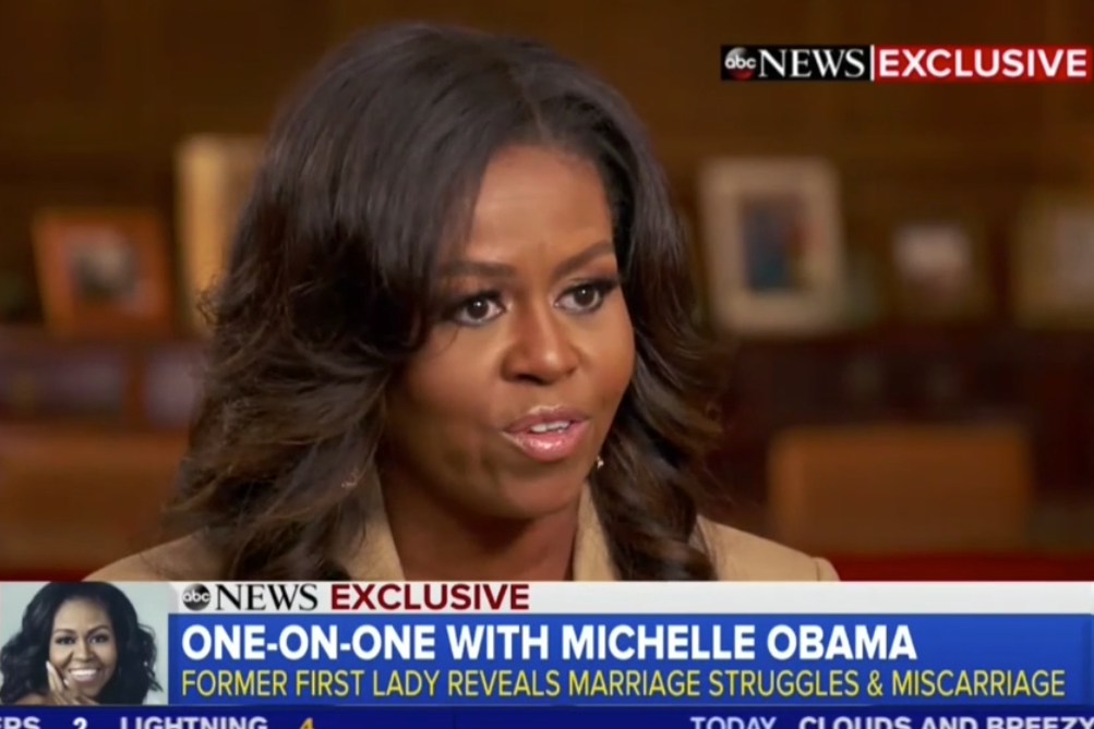 The former first lady reveals she had a miscarriage