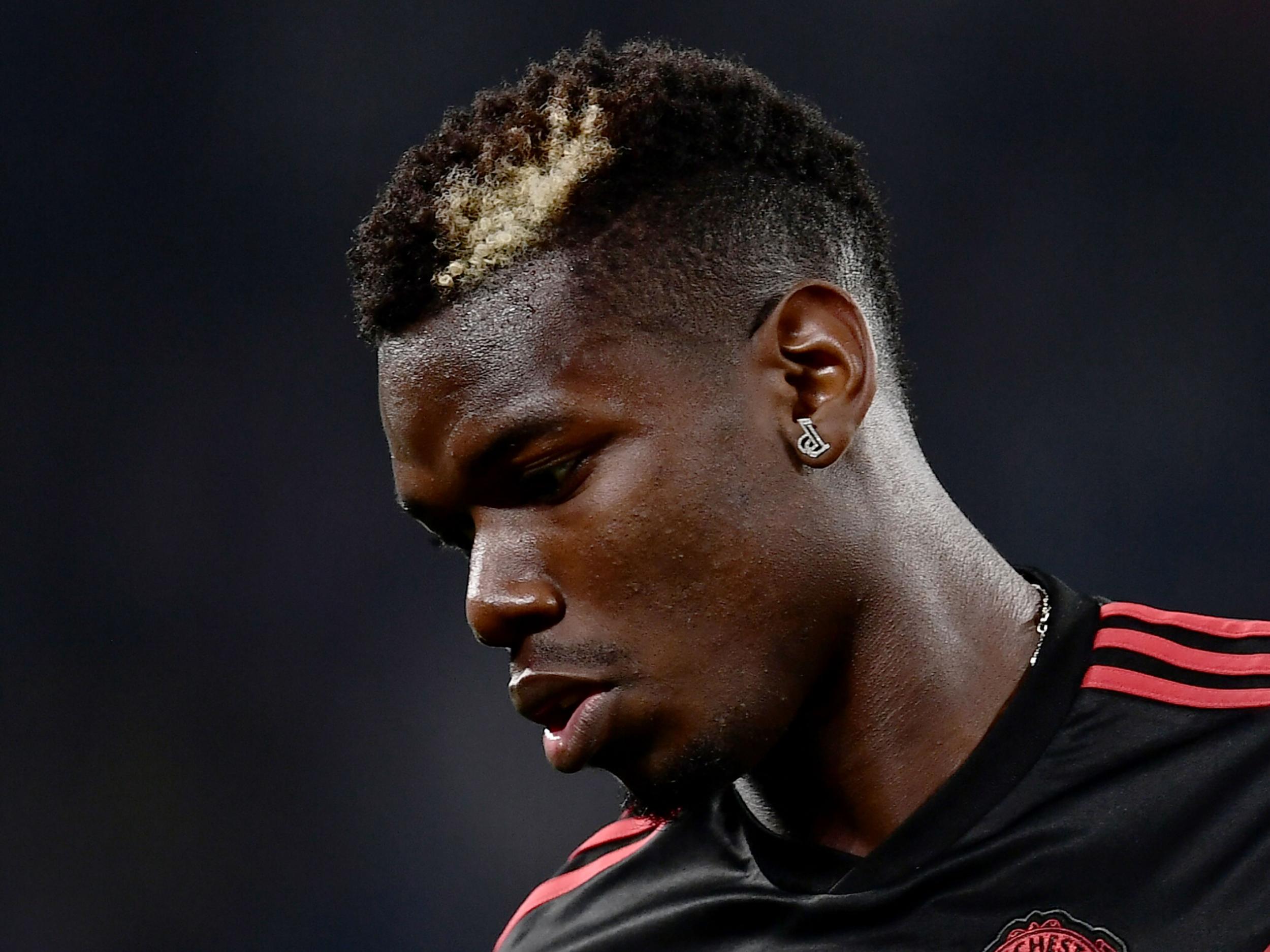 Paul Pogba trained indoors on Friday after picking up 'a little injury'