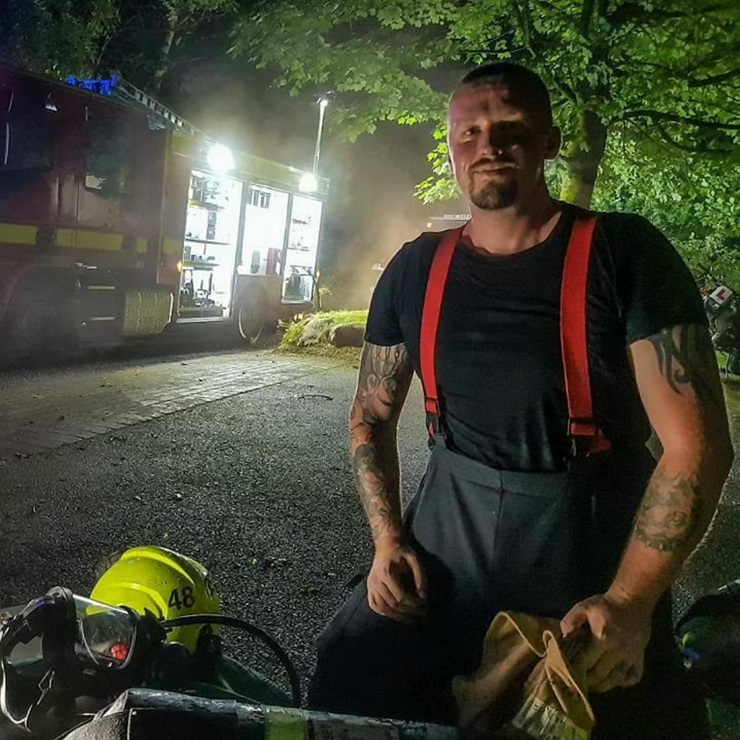 Joe Cartwright has been a retained firefighter for two-and-a-half years