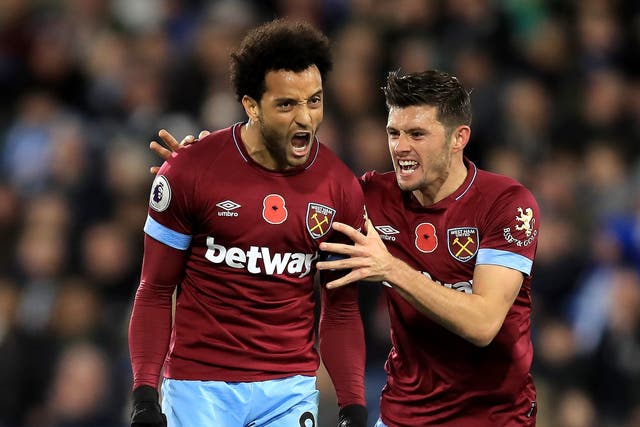 Felipe Anderson bailed out West Ham to end a thrilling game