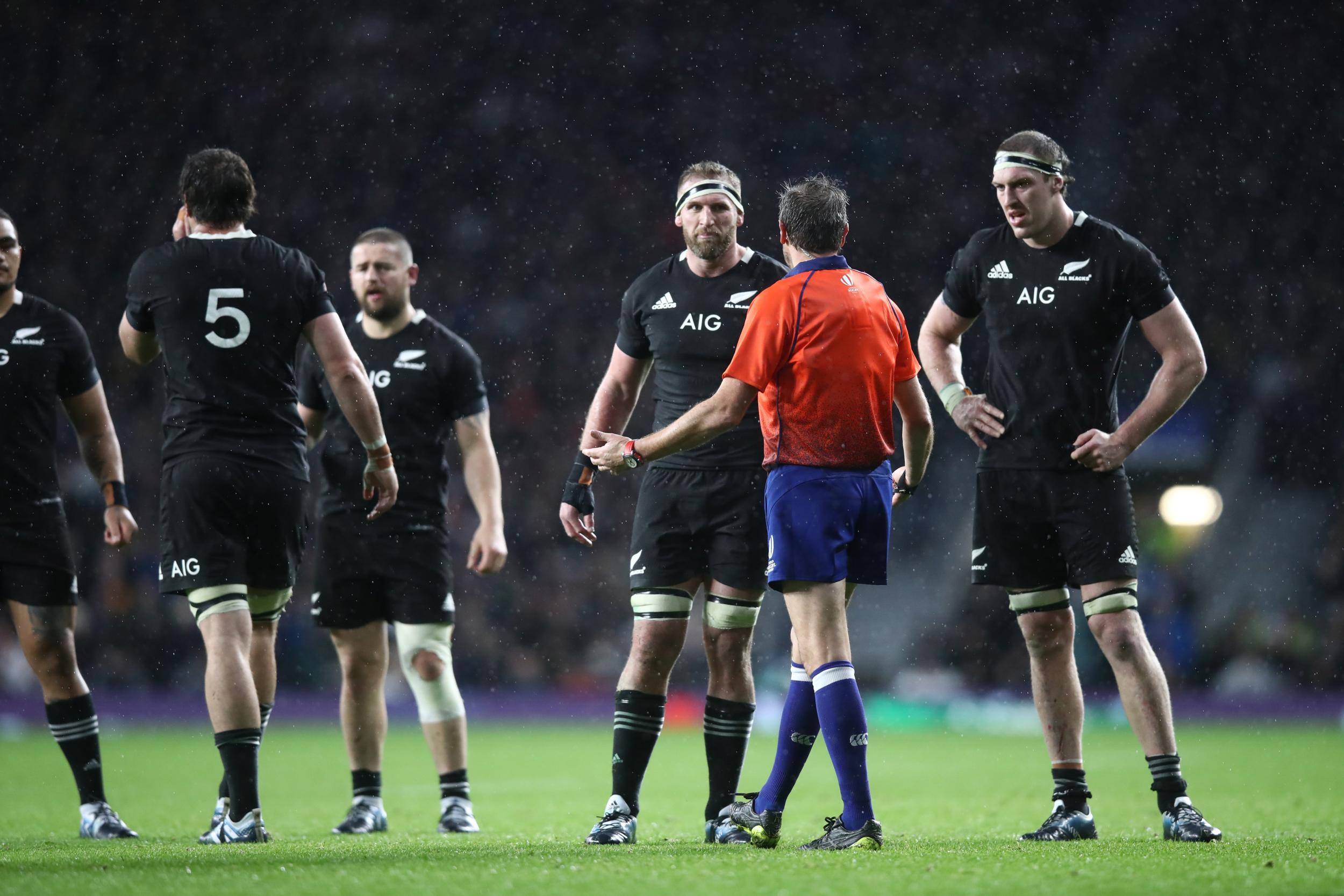 Jerome Garces decided to rule out Sam Underhill's late try (Getty )