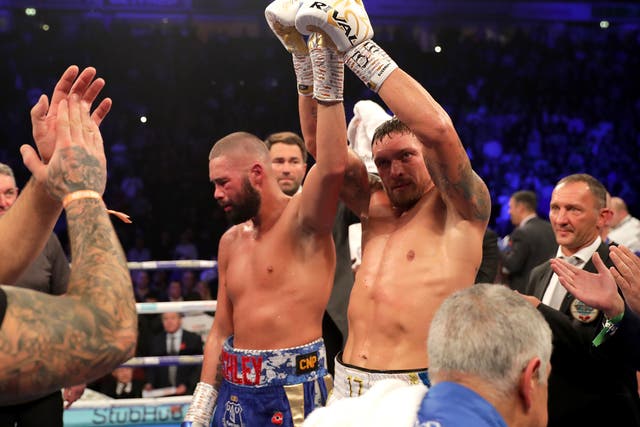 <p>Tony Bellew, like Anthony Joshua, failed to hand Oleksandr Usyk a first professional loss </p>