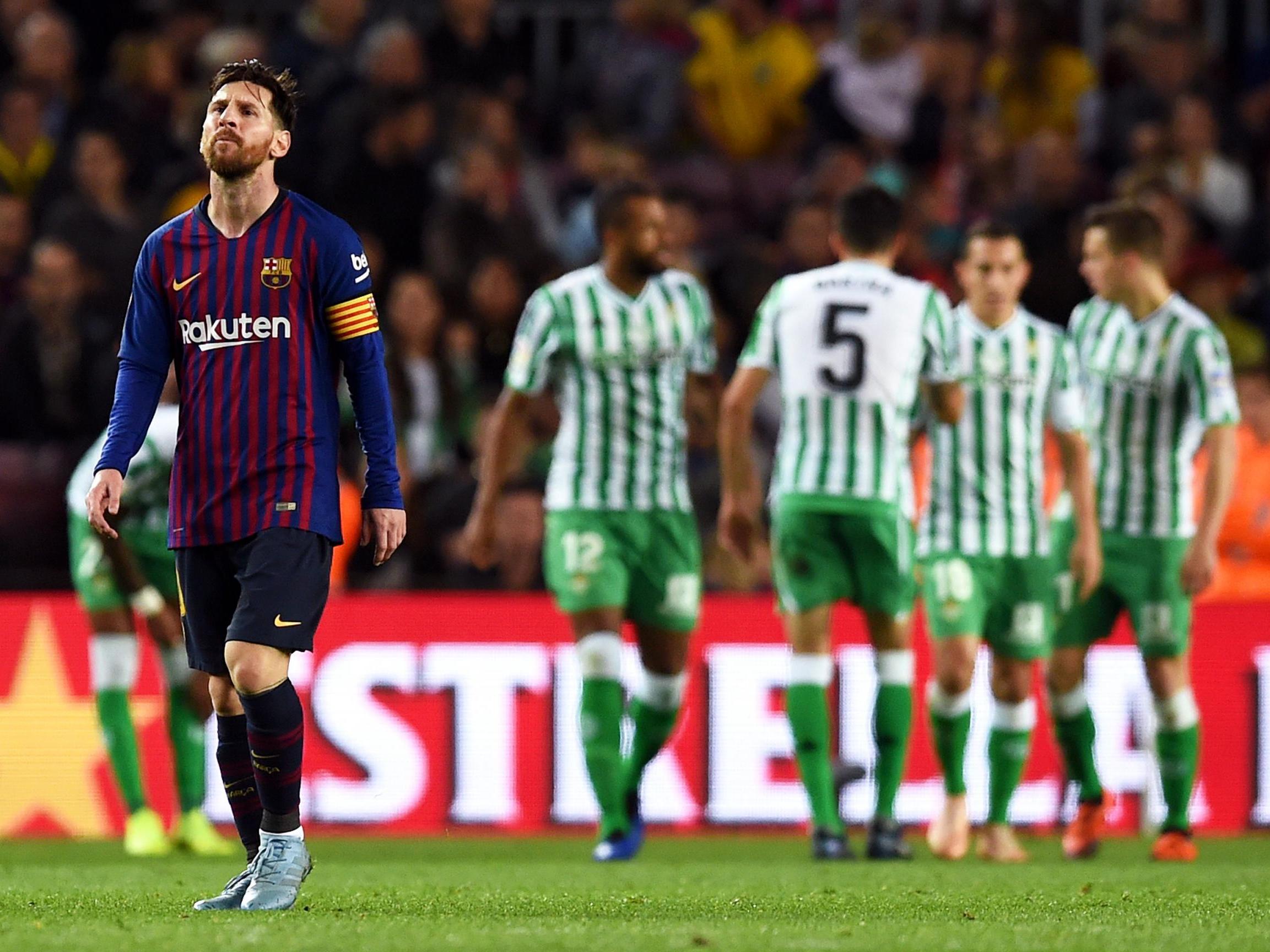 Barcelona vs Real Betis LIVE - Lionel Messi scores twice but Barca
