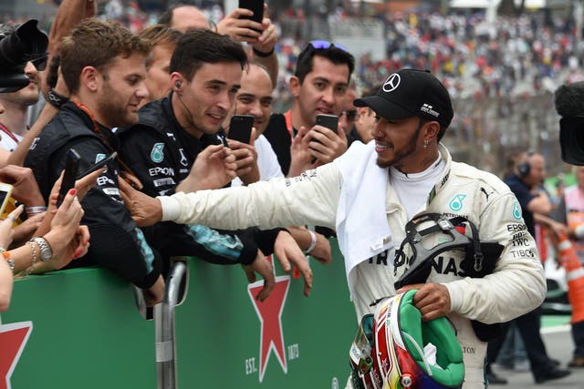 Lewis Hamilton claimed the 10th victory of his championship-winning campaign