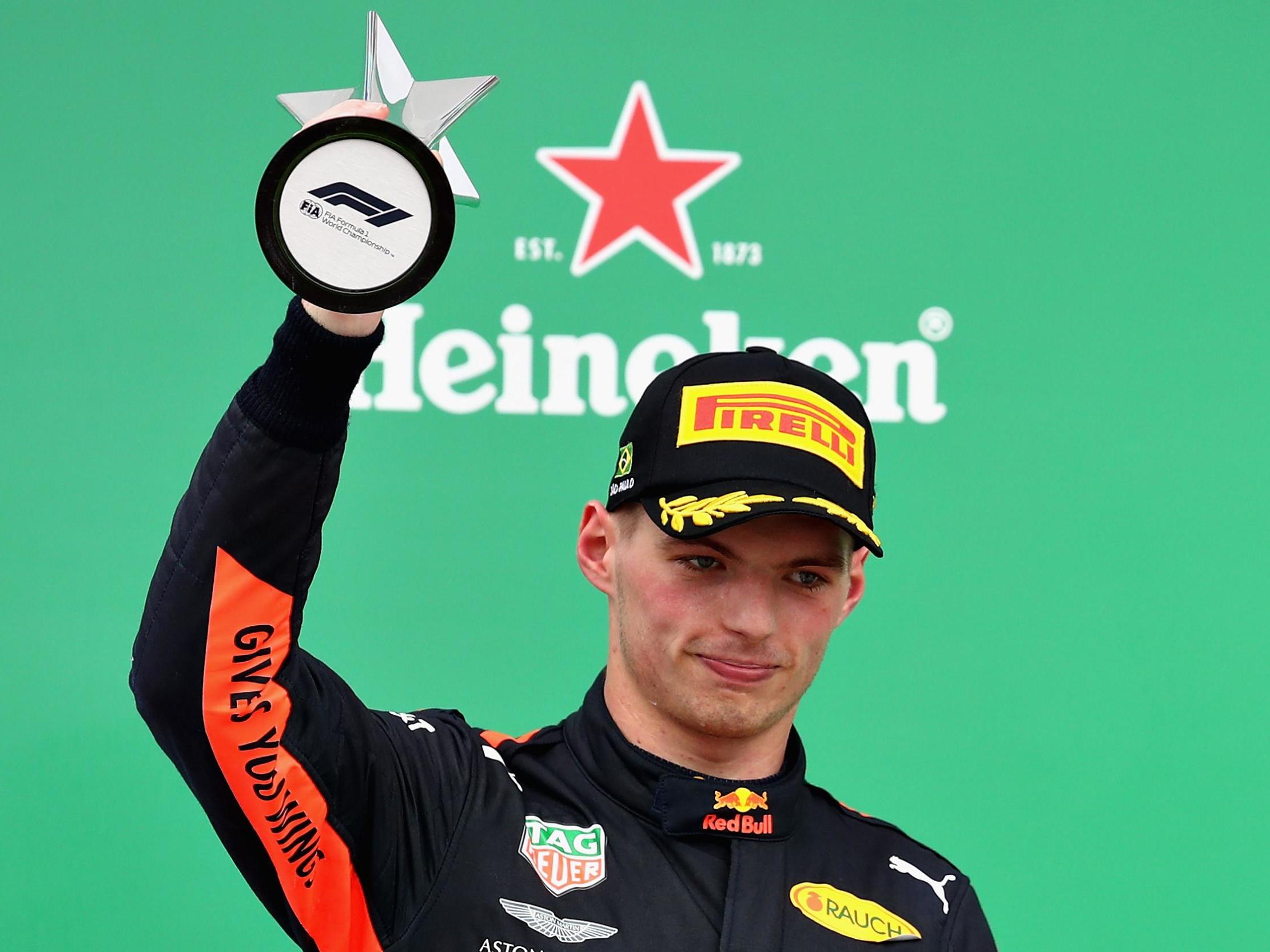 Verstappen was taken out of the lead when attempting to lap Force India’s Ocon