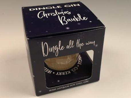 The gin-filled Christmas baubles are available to buy now (Dingle Distillery/Angels' Share Glass)