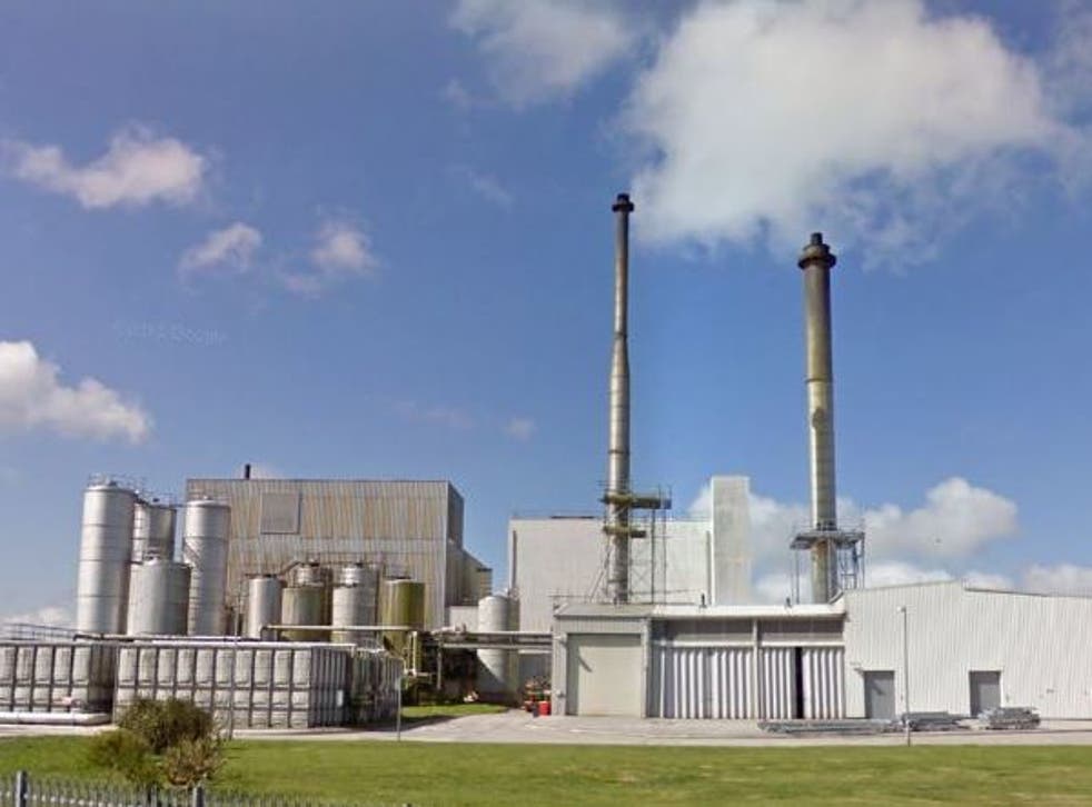 The Dairy Crest plant in Davidstow