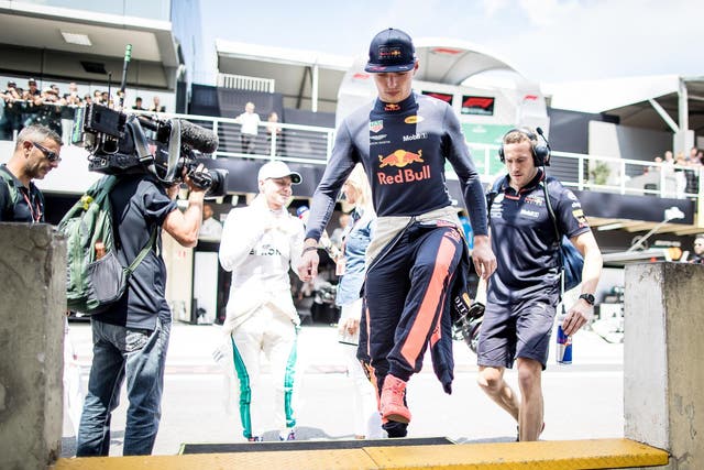 Max Verstappen sparked a bust-up with Esteban Ocon after sunday's race