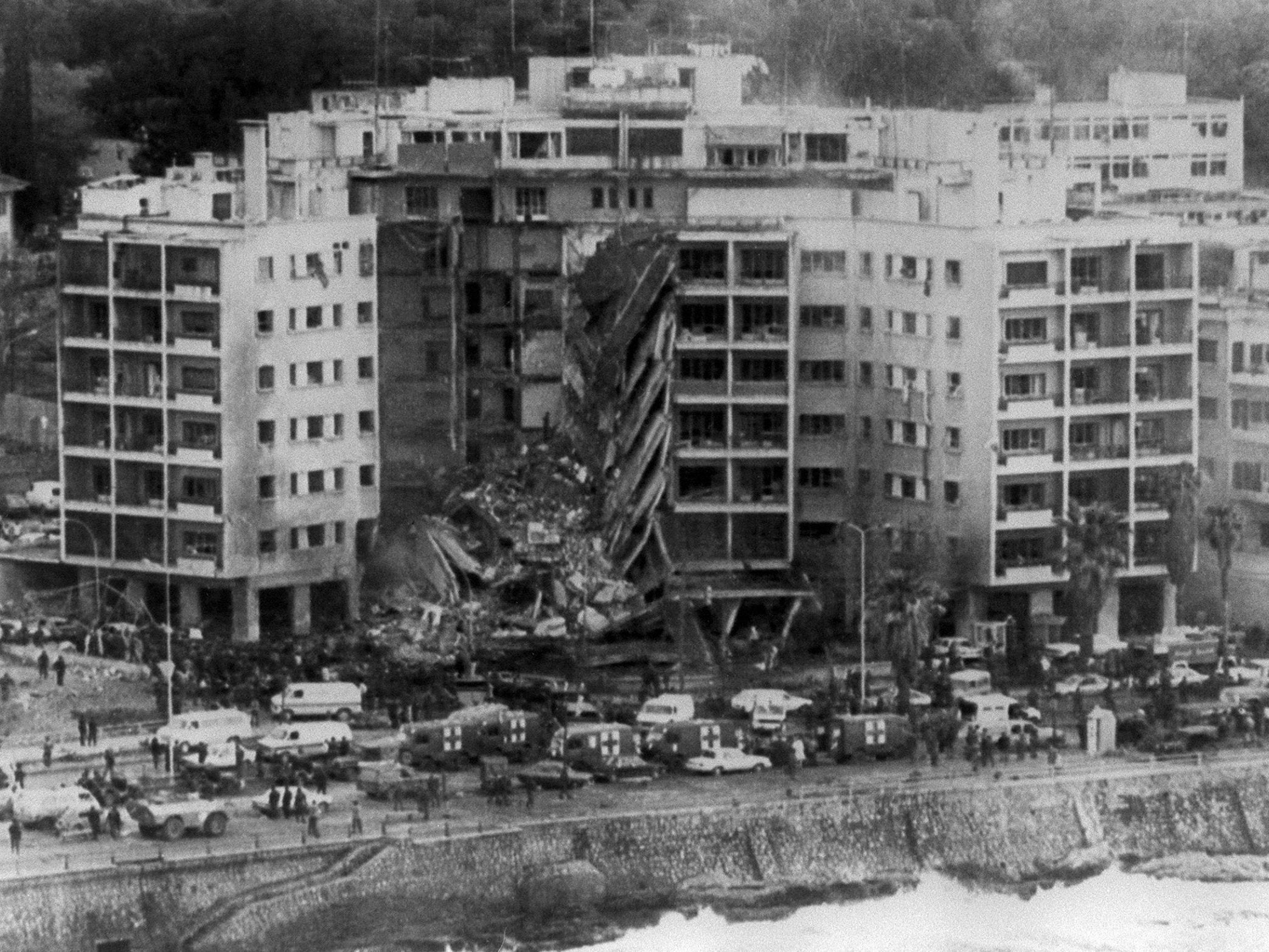 The bombing of the?US embassy in Beirut in 1983