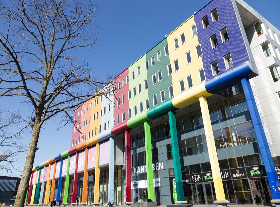 The neighbourhood has seen huge regeneration over the last 30 years, with colorful buildings such as the Amsterdam Bijlmer Arena
