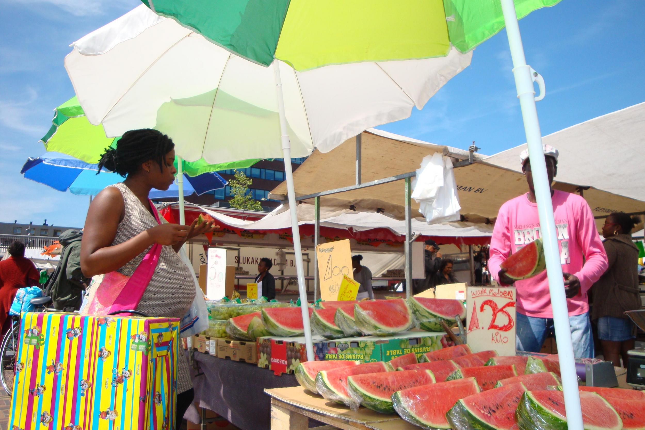 Bijlmer is alive with markets and world food stalls