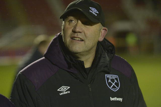 West Ham academy coach Mark Phillips