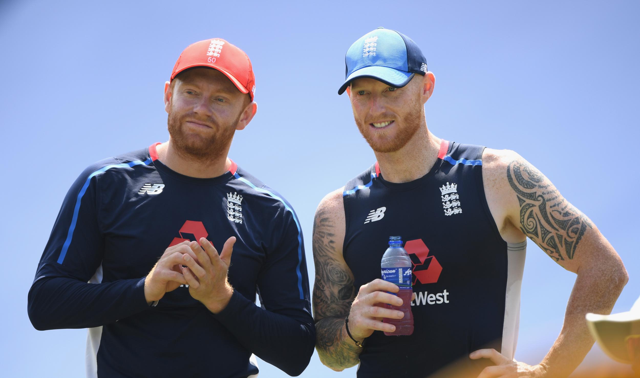 Jonny Bairstow (l) misses out but Ben Stokes (r) moves up the order