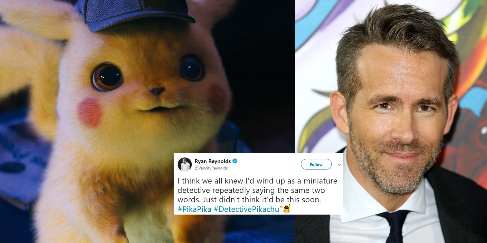 Pokemon: Ryan Reynolds is voicing Pikachu in a movie and the internet can't handle it ...2000 x 1000