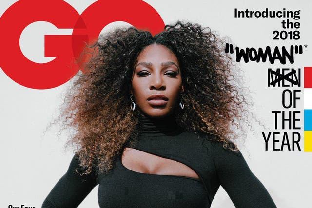 GQ magazine revealed all-time tennis great Serena Williams as its sole Woman of the Year for 2018