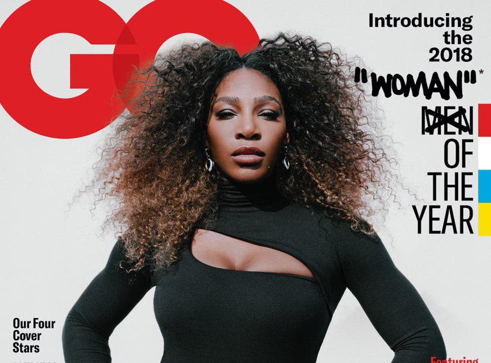GQ magazine revealed all-time tennis great Serena Williams as its sole Woman of the Year for 2018