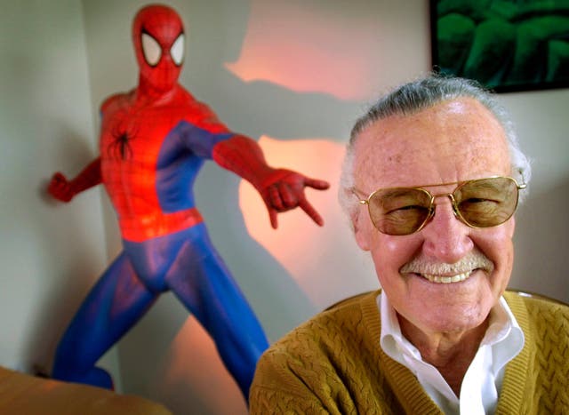 The comic book genius ‘Stan the Man’ at his Santa Monica office in 2002