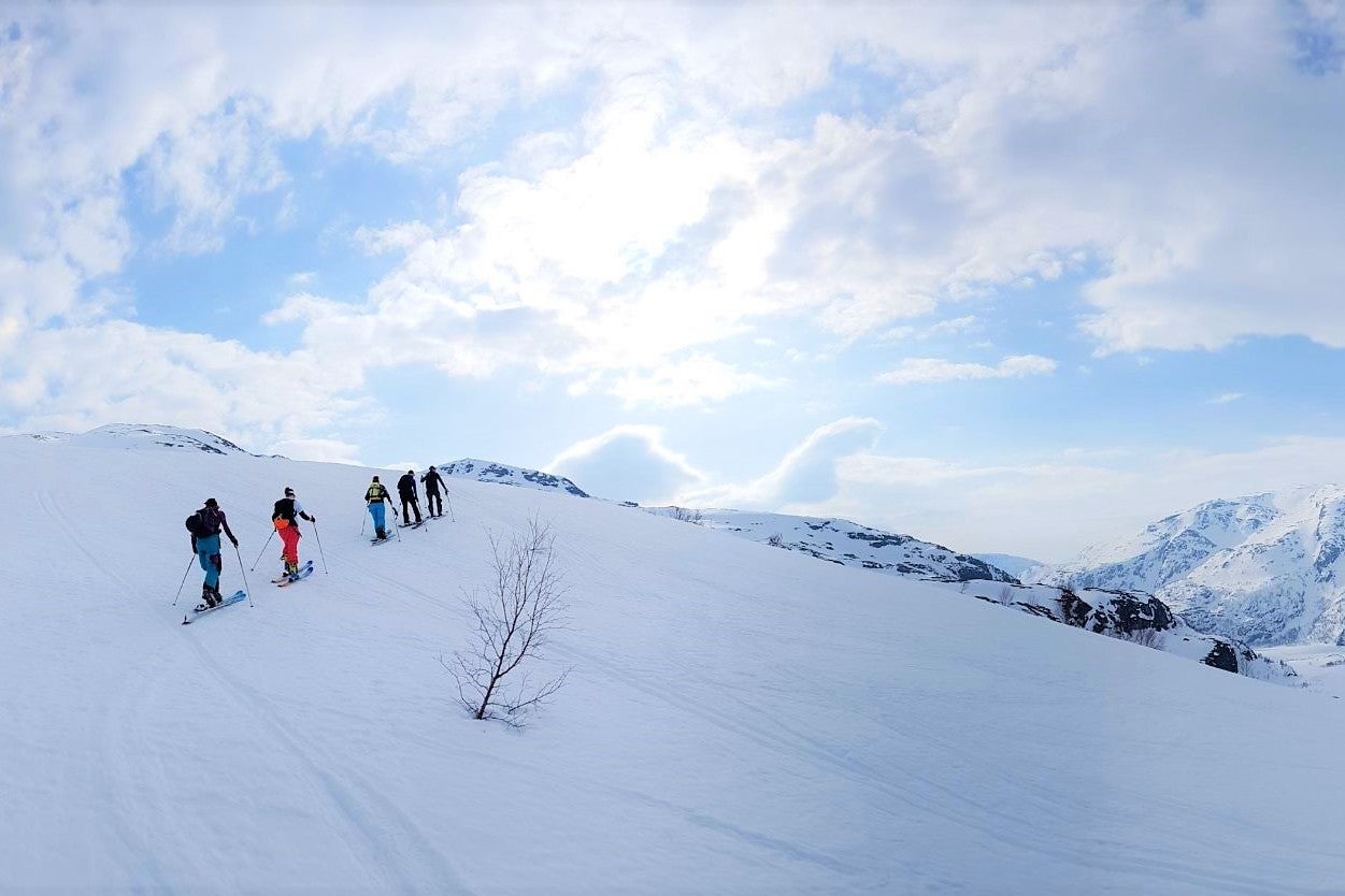 Ski touring is all about getting into a rhythm