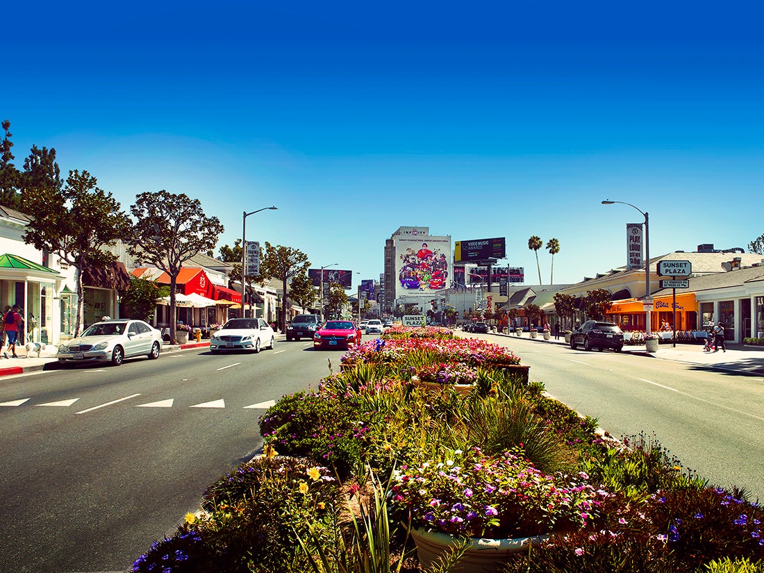 Sunset Plaza in West Hollywood