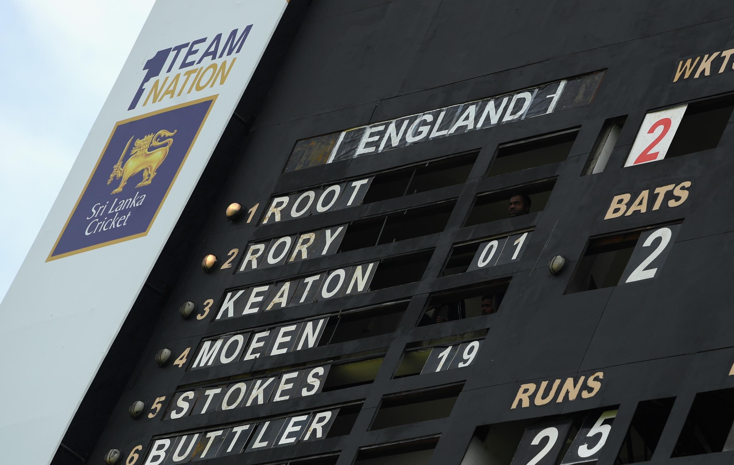 England's top order struggled against vicious spin