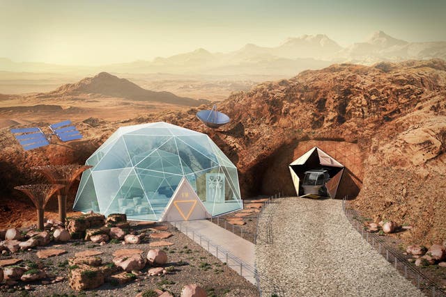 Experts have designed prototypes of what homes on Mars could look like