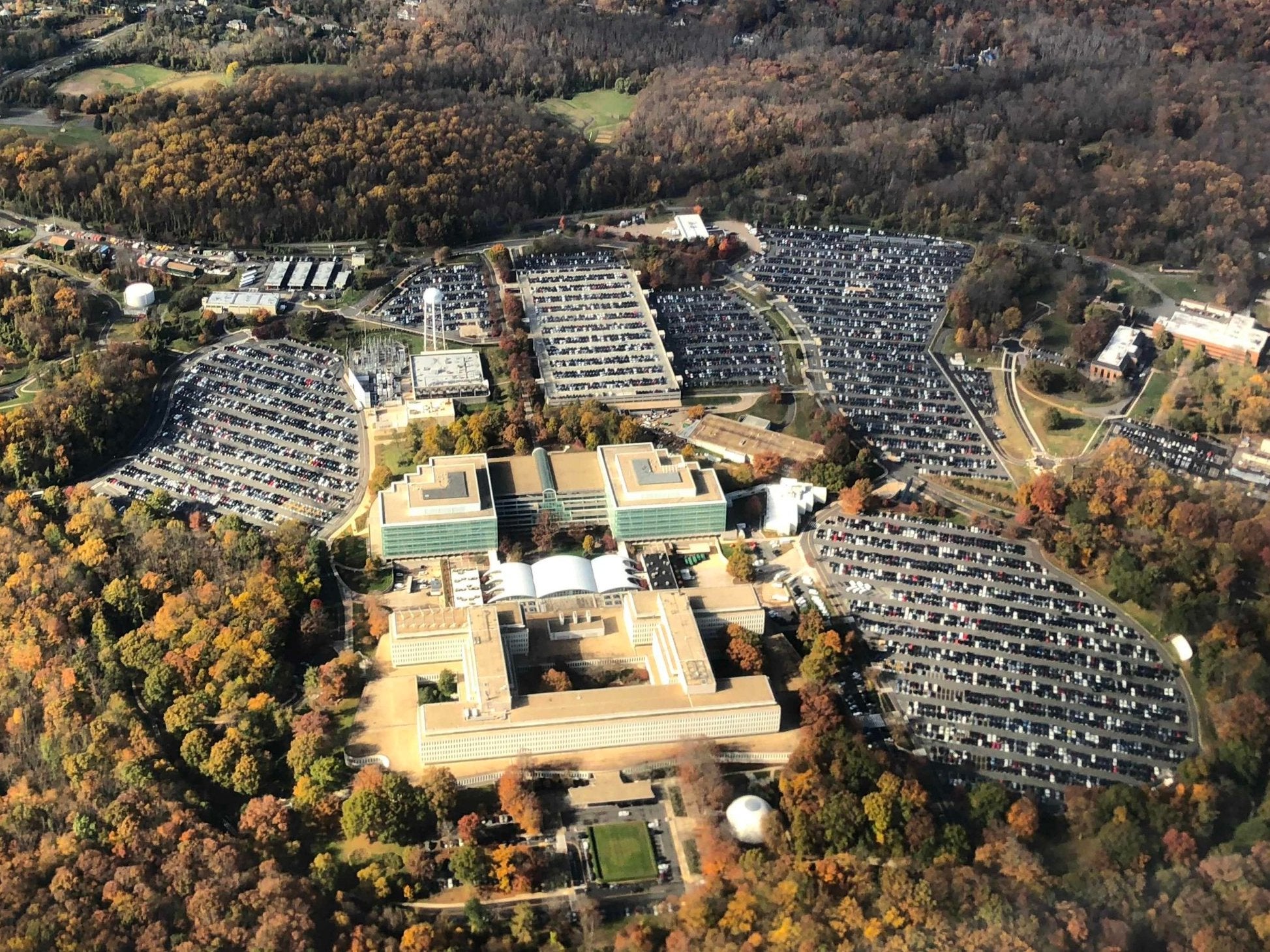 The headquarters of the US Central Intelligence Agency (CIA) in Langley, Virginia
