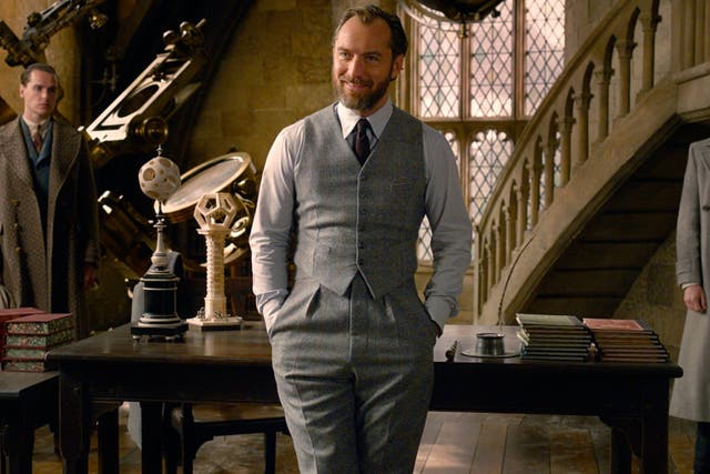 Jude Law as Albus Dumbledore in a scene from 'Fantastic Beasts: The Crimes of Grindelwald'