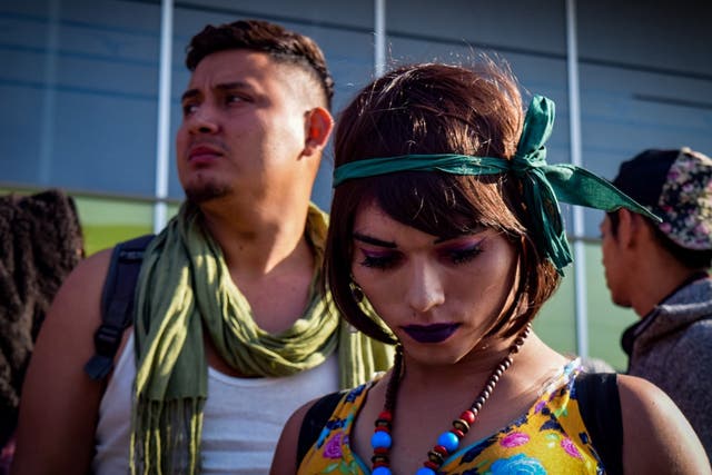 A total of 85 LGBT asylum seekers arrived at the order city of Tijuana (Joebeth Terriquez /