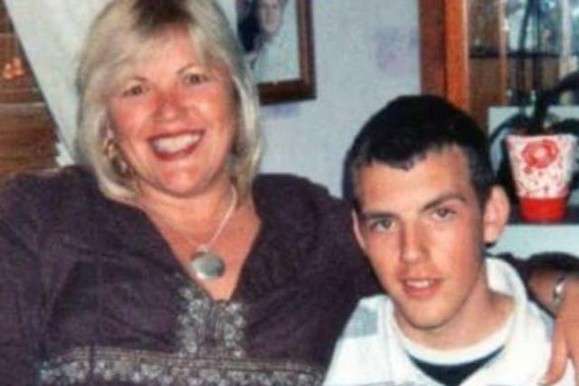 Melanie Leahy with her son Matthew, who was found dead at the Linden Centre, Chelmsford in 2012