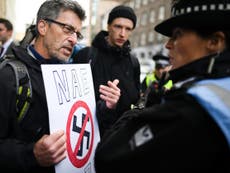 Man arrested after ‘No Nazis’ protest against Steve Bannon