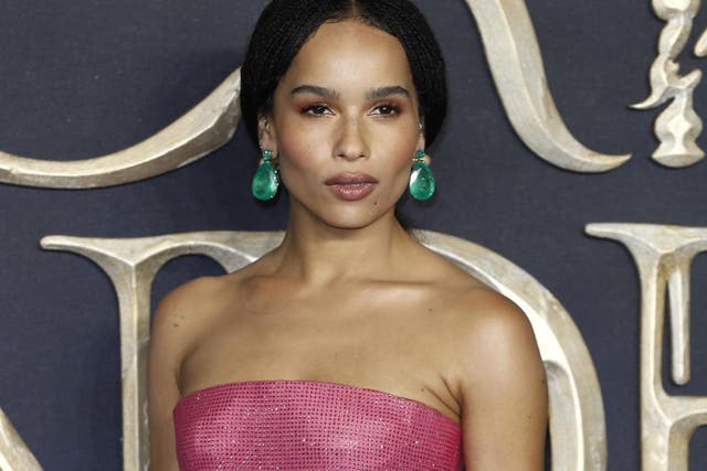 <p>Zoë Kravitz attends the UK Premiere of "Fantastic Beasts: The Crimes Of Grindelwald" at Cineworld Leicester Square on 13 November, 2018 in London, England.</p>