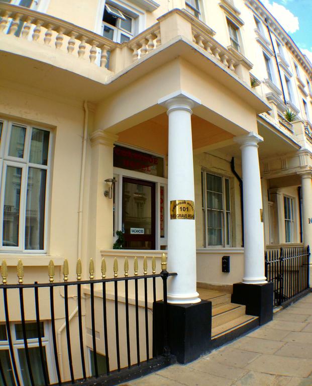 The exterior of The Corbigoe hotel in Pimlico, London