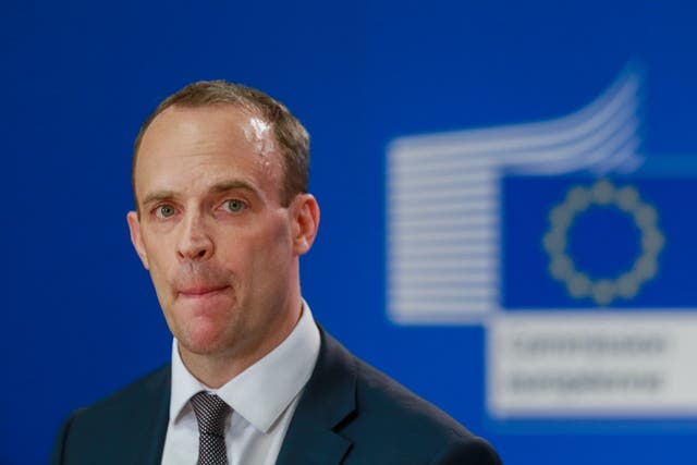 Resignations such as that of Brexit secretary Dominic Raab had an immediate effect on the value of sterling