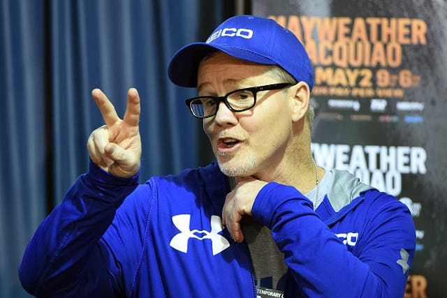 Freddie Roach worked Manny Pacquiao's corner for his fight with Floyd Mayweather