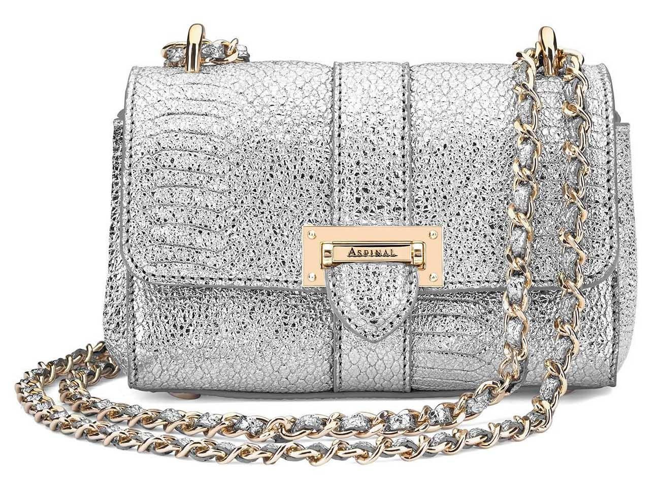 The micro lottie bag, £325, Aspinal of London