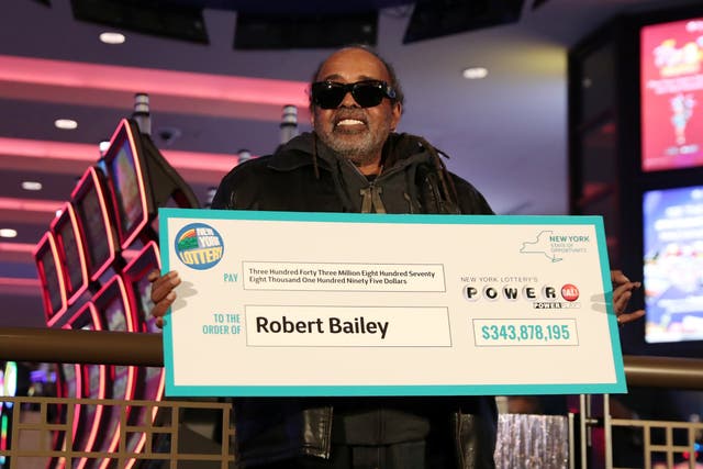 Robert Bailey said his winning numbers, 8-12-13-19-27-4, were given to him by a family member
