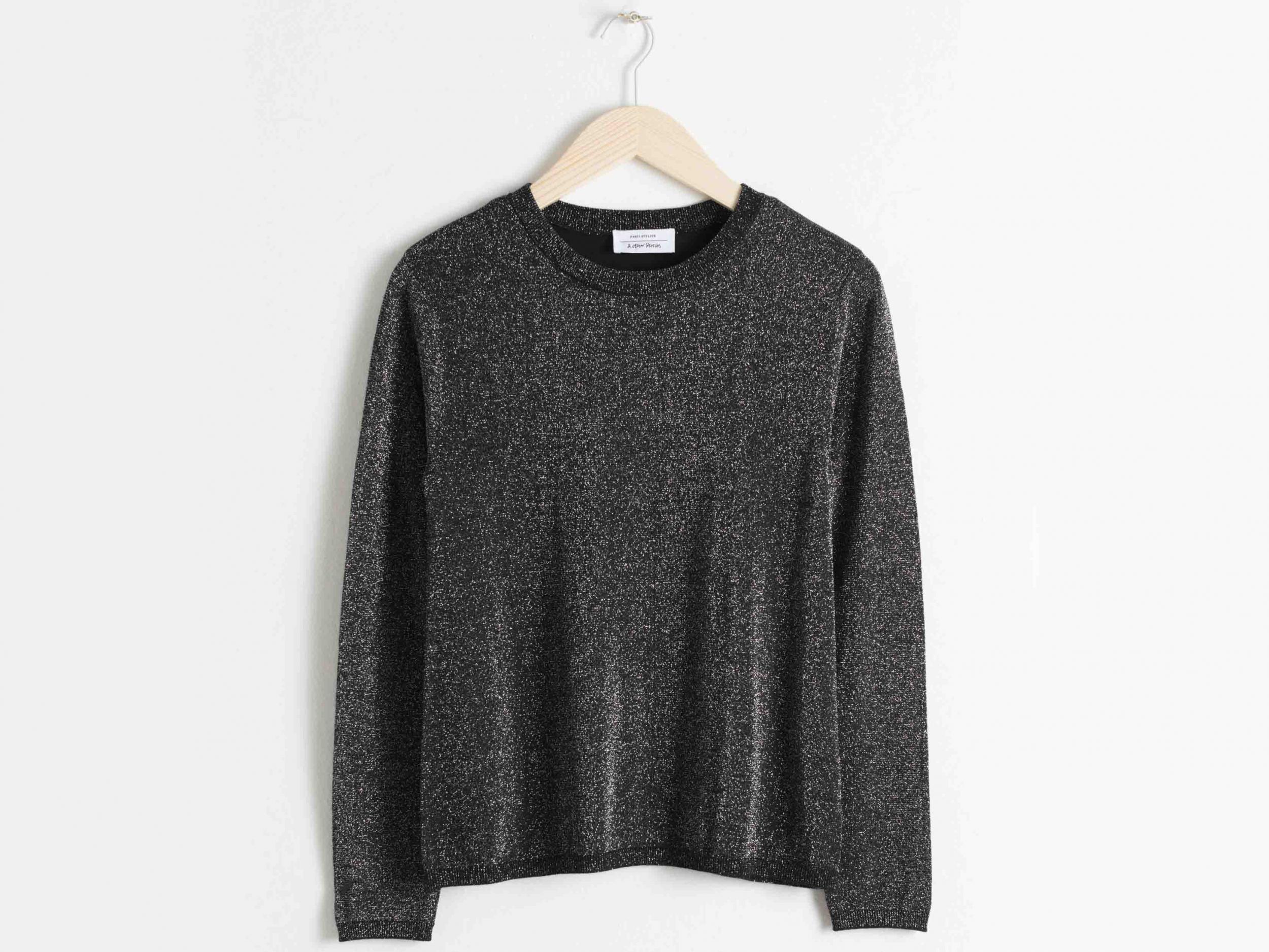 Wool blend glitter sweater, £49, &amp; Other Stories