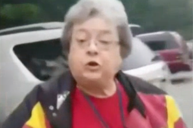 Darlene Sale, 70, is a school librarian in Maryland and was caught on camera admitting she used a racial slur