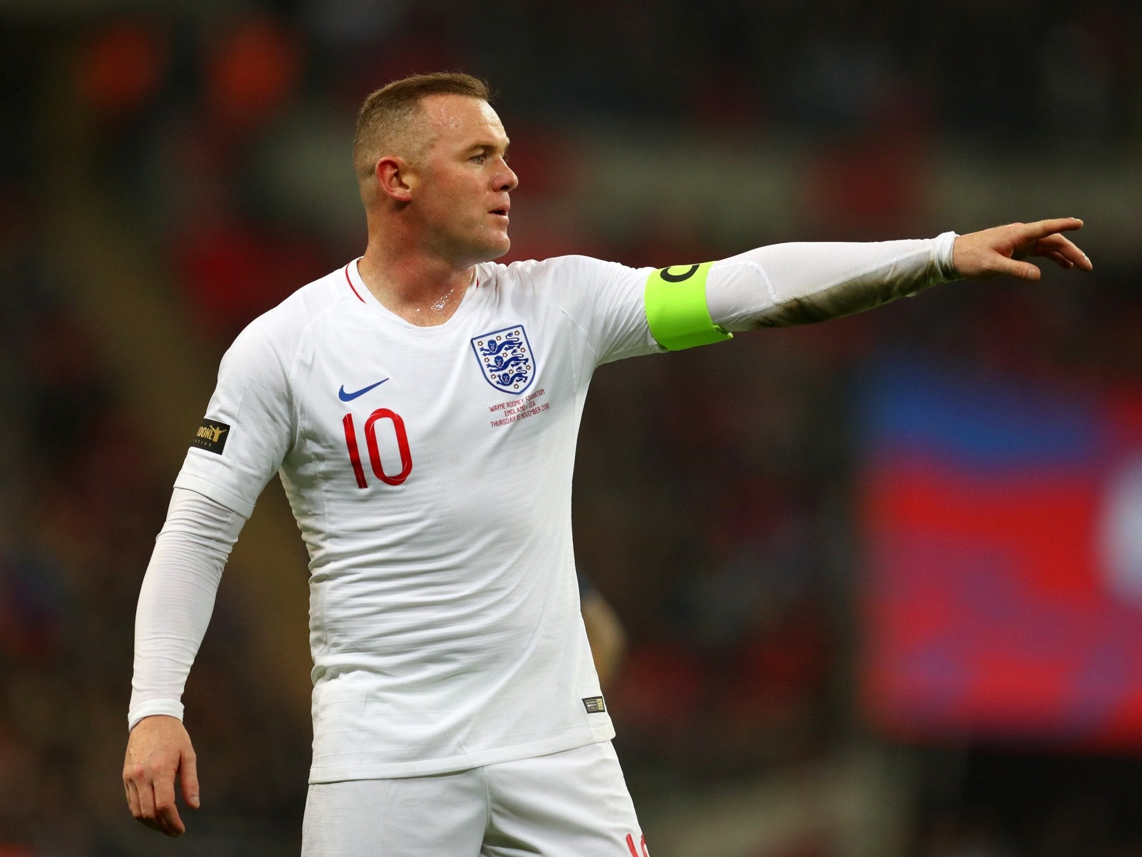 Wayne Rooney came on for the final half-an-hour